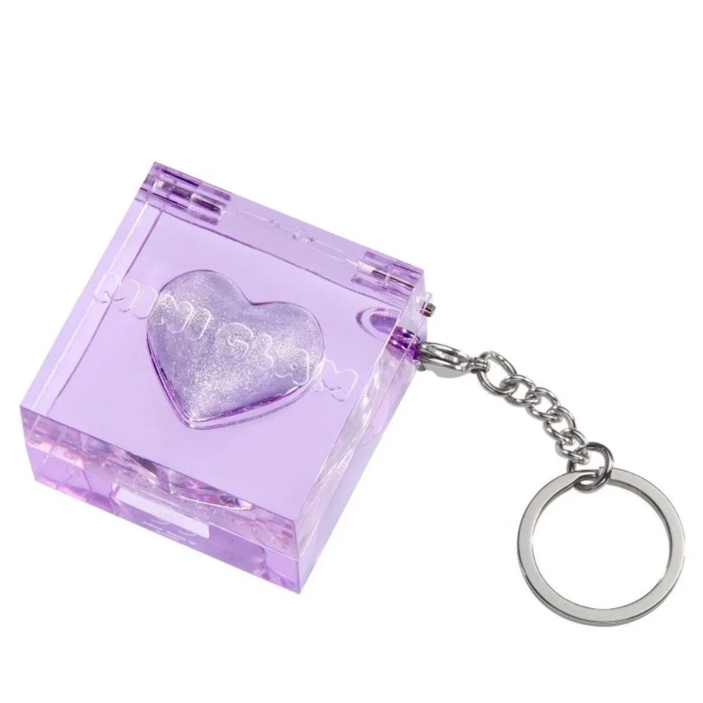 Mini Glam Shimmer Highlights Purple Heart Makeup Keychain Highlighter 0.18oz NIB